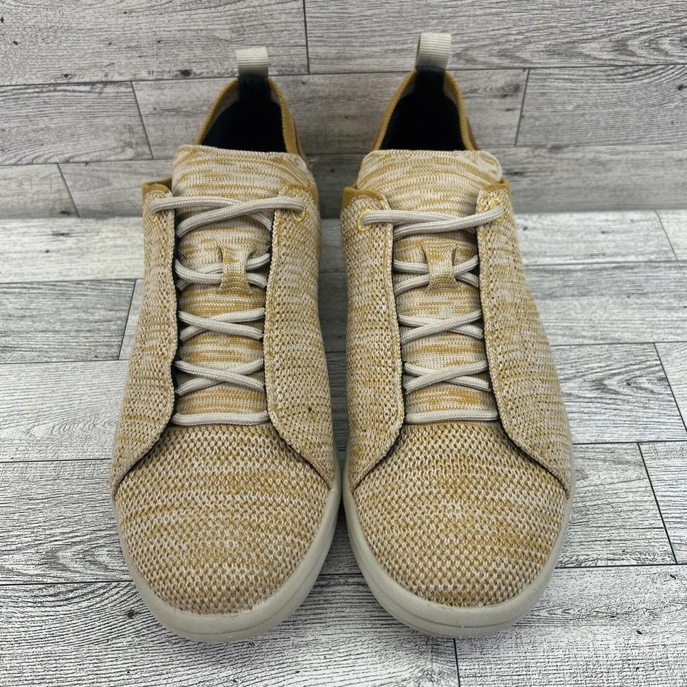Merrell Gridway Canvas Lace Up Sneakers Gold Yellow Womens Size 7‎